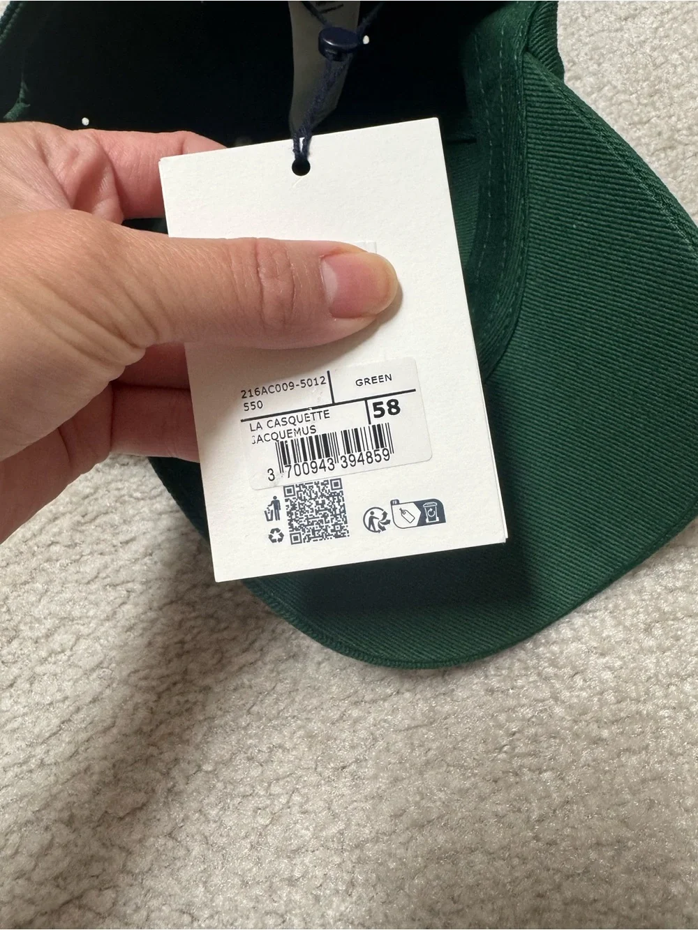 Jacquemus La Casquette Embroidered Logo Adjustable Baseball Cap
